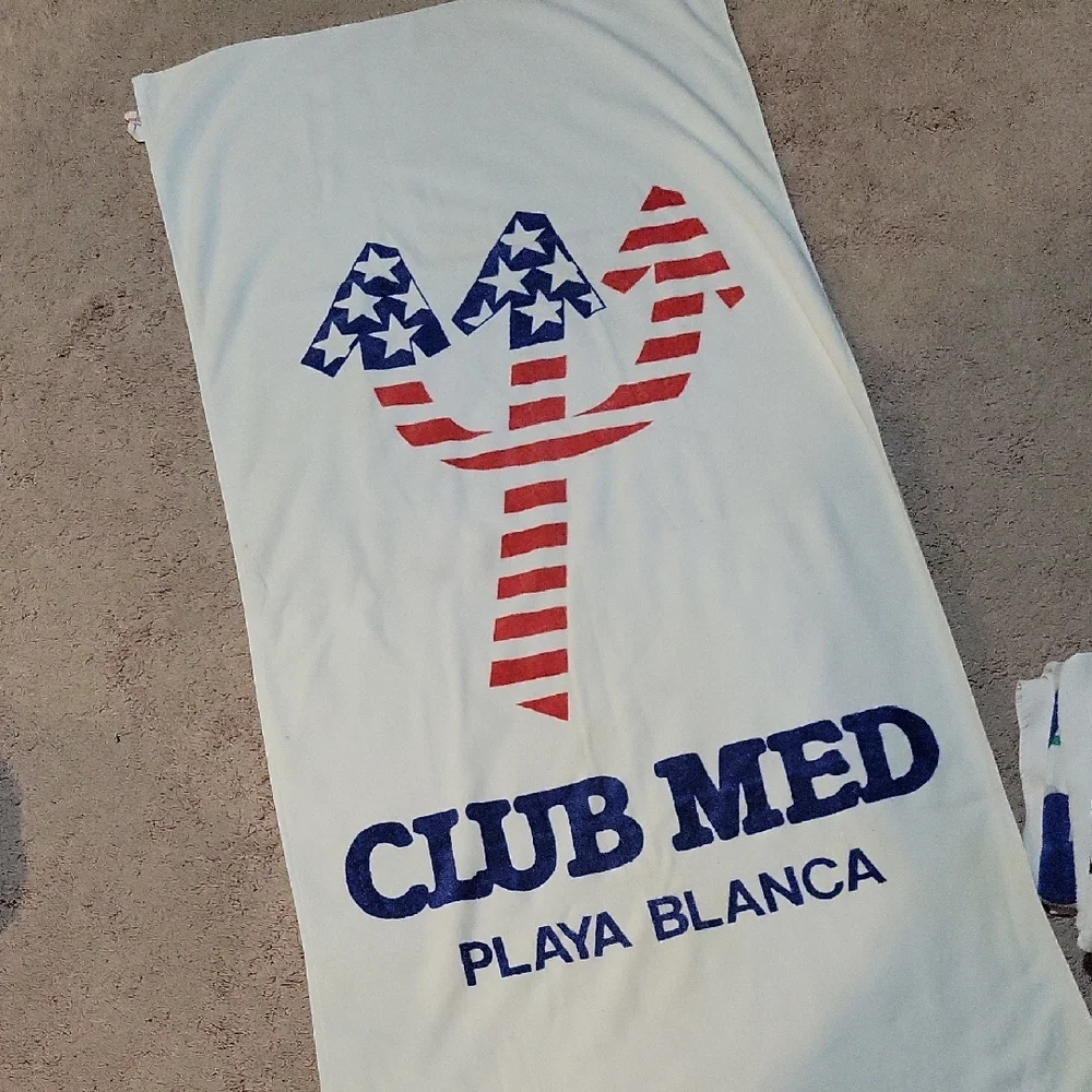 Vintage Club Med Playa Blanca Towel
